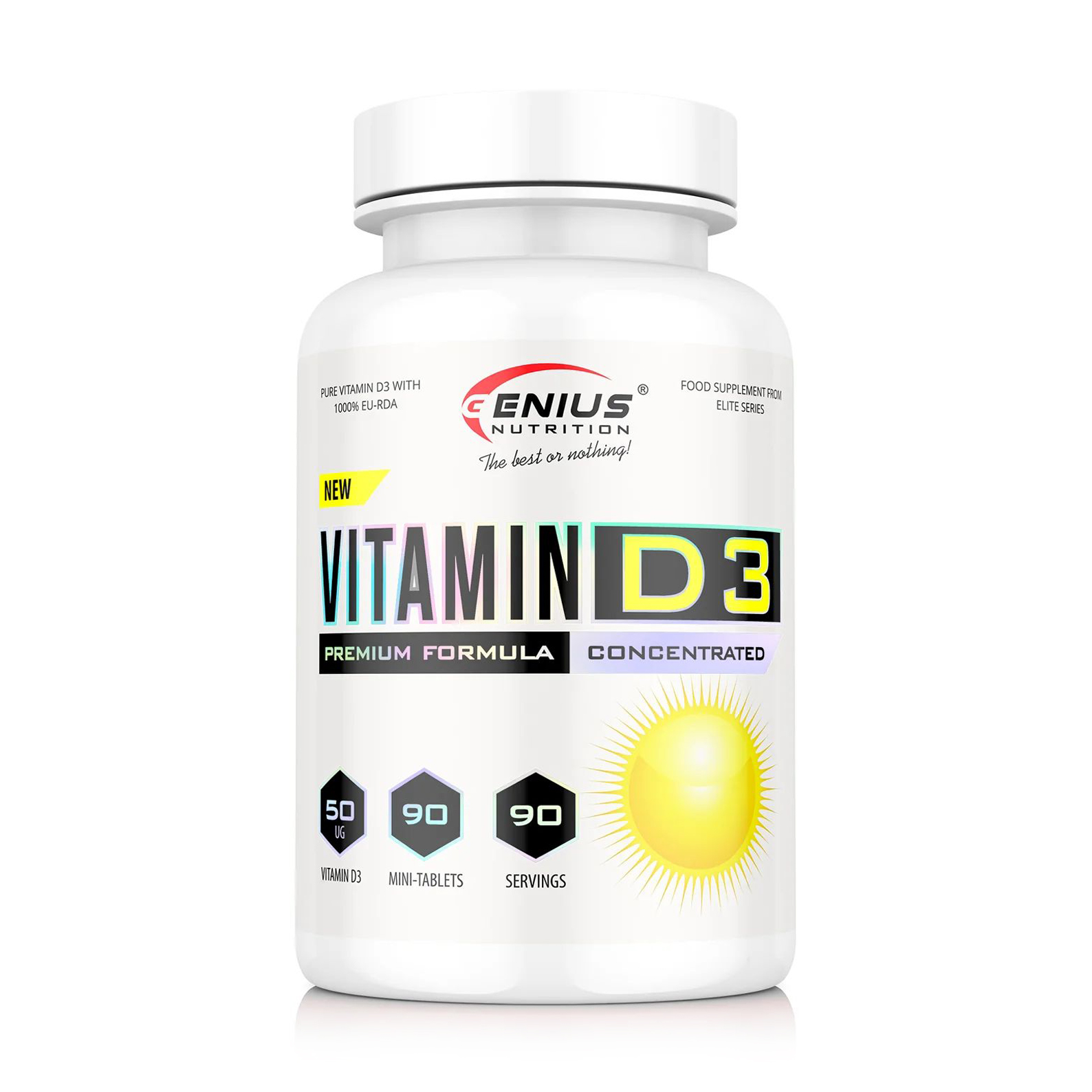 Вітамін D3 Genius Nutrition Vitamin D3, 90 таблеток